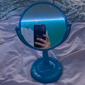 Blue close up mirror